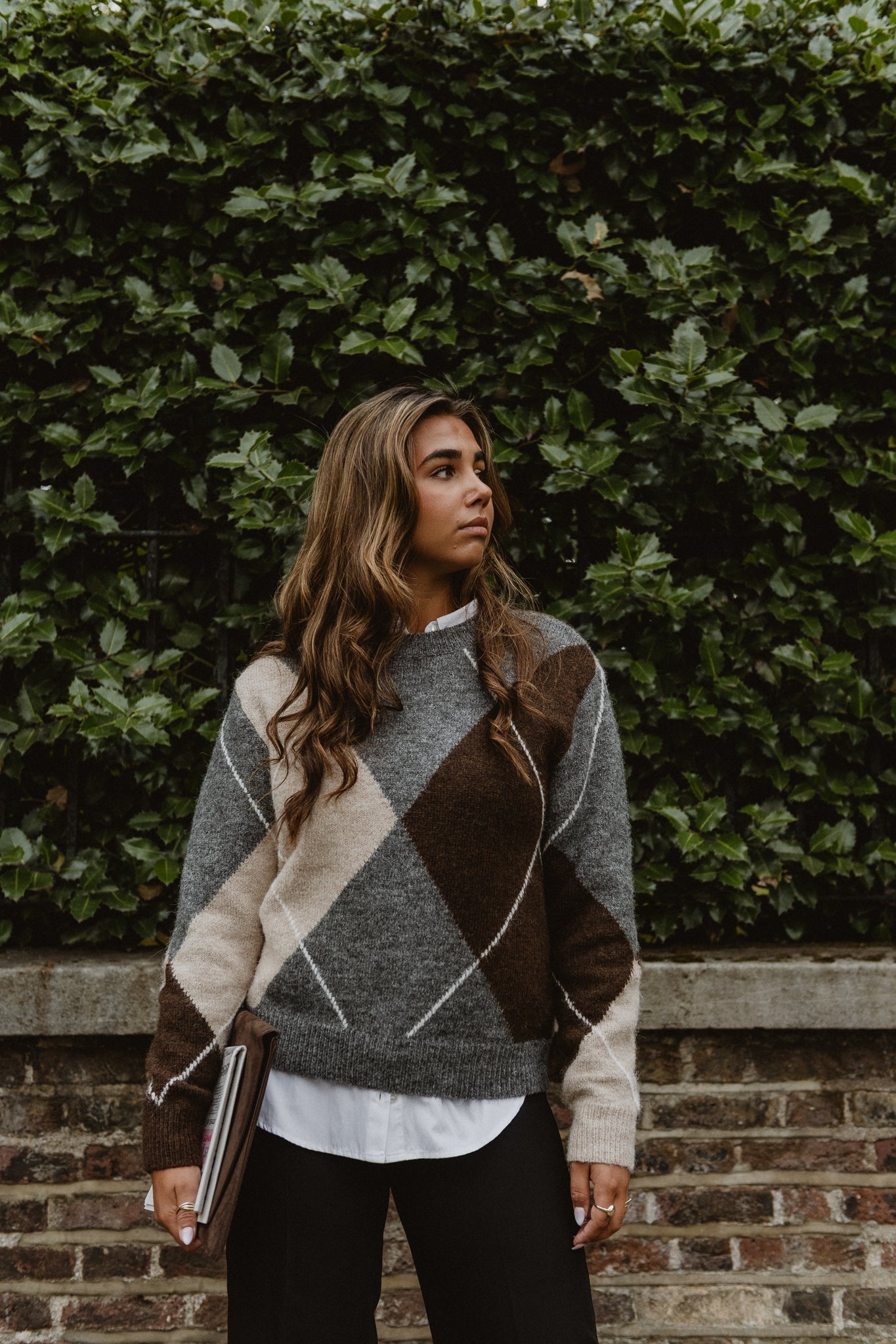 AWRINA Pullover - Medium Grey Melange